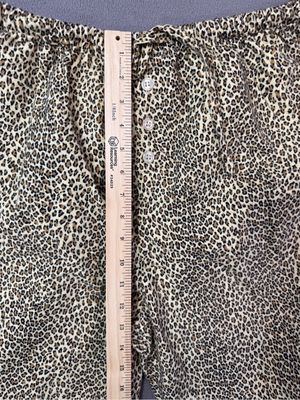 Vintage 90’s P.J. Salvage Women’s Leopard Print Pajama Set, 100% Cotton, XL - Picture 16 of 16